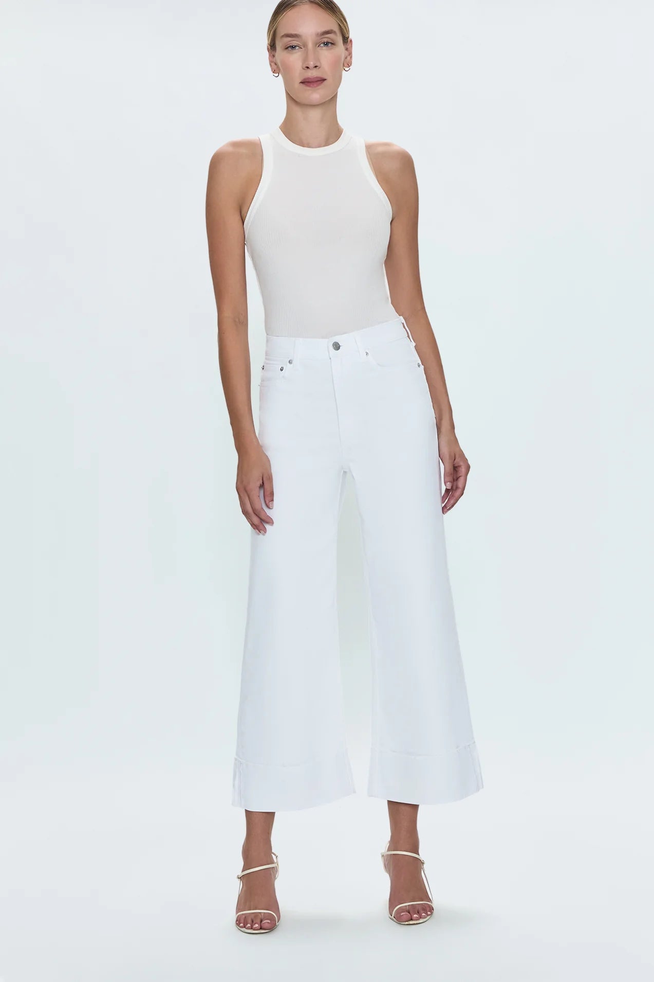Pistola Lana Crop w/ Cuff High Rise Ultra Wide Leg