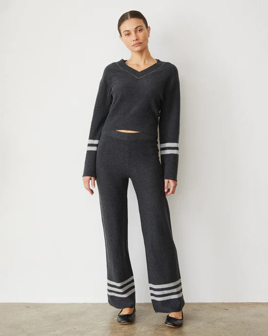 MONROW Plush Stripe Sweater