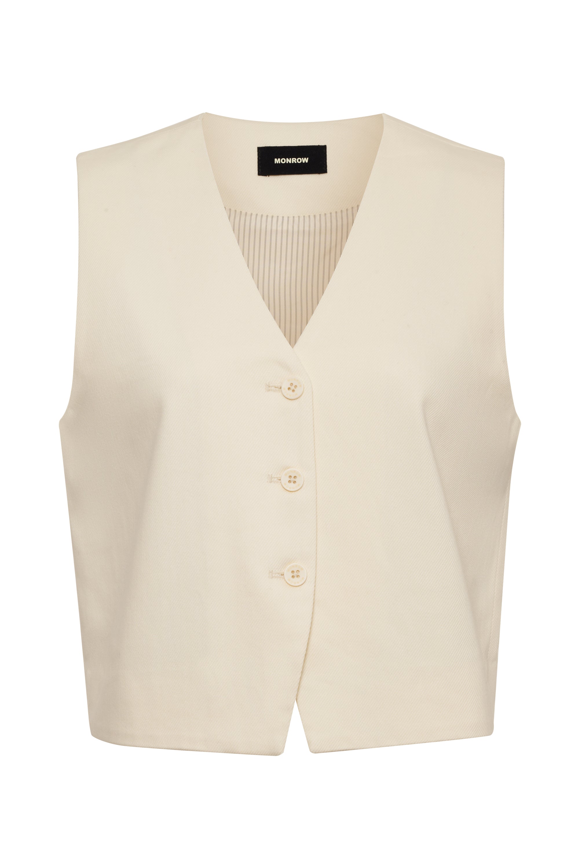 MONROW Soft Twill Relaxed Vest
