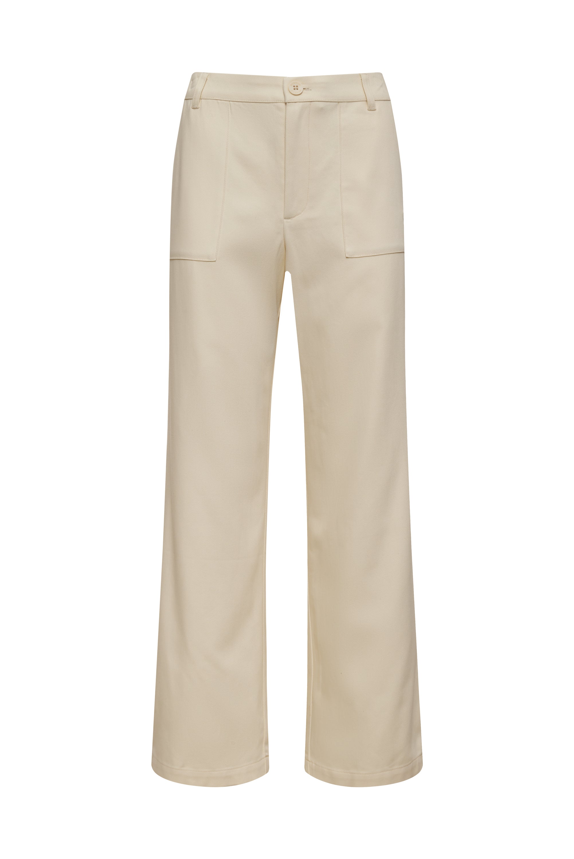 MONROW Soft Twill Patch Pocket Pant