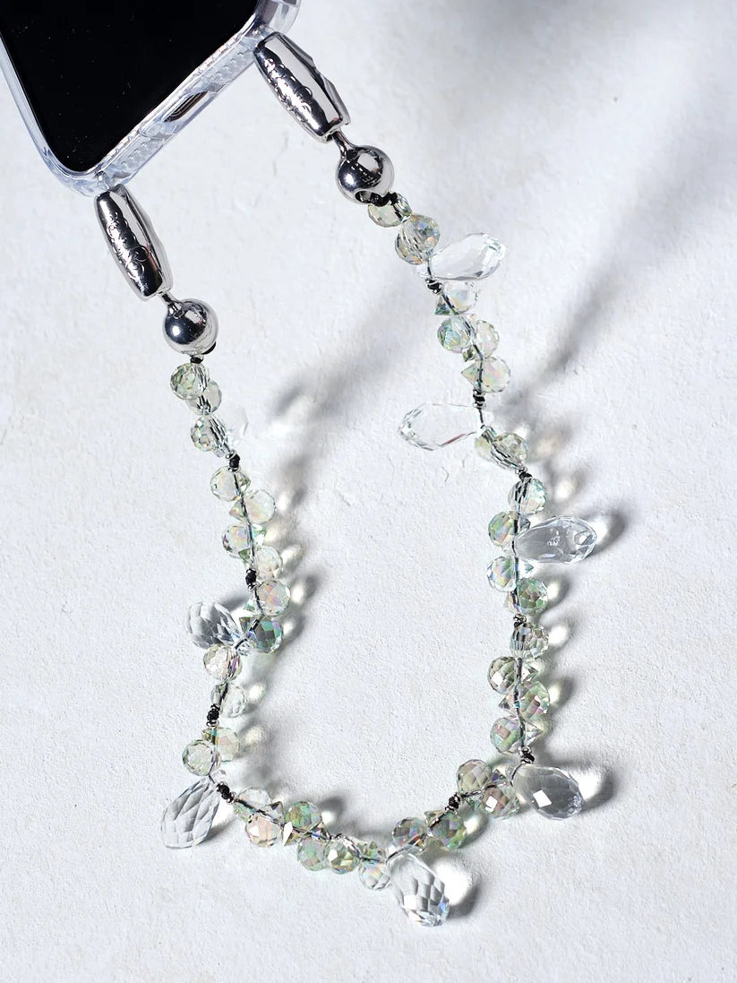 Ossa New York Faceted Crystal Wristlet