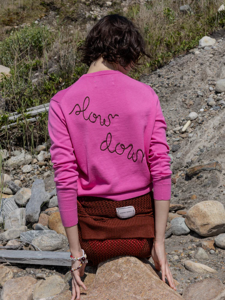 Lingua Franca Hurry Up/Slow Down Crewneck