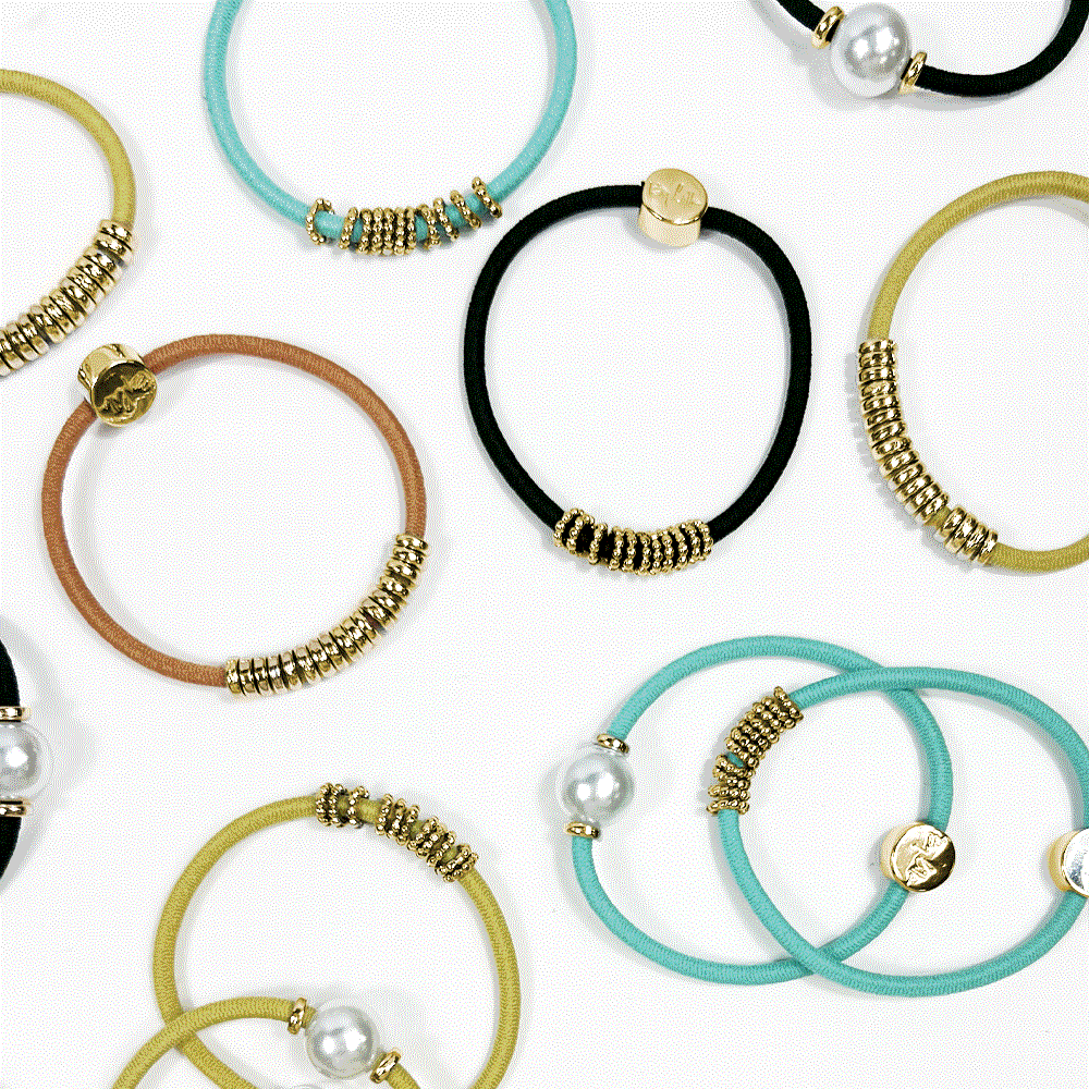 By Lillia assorted mix & match bracelet/ hairties, Spring/Summer