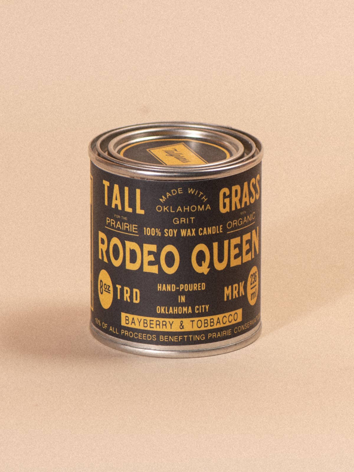 Rodeo Queen: Bayberry + Tobacco Soy Wax Candle: 16 oz