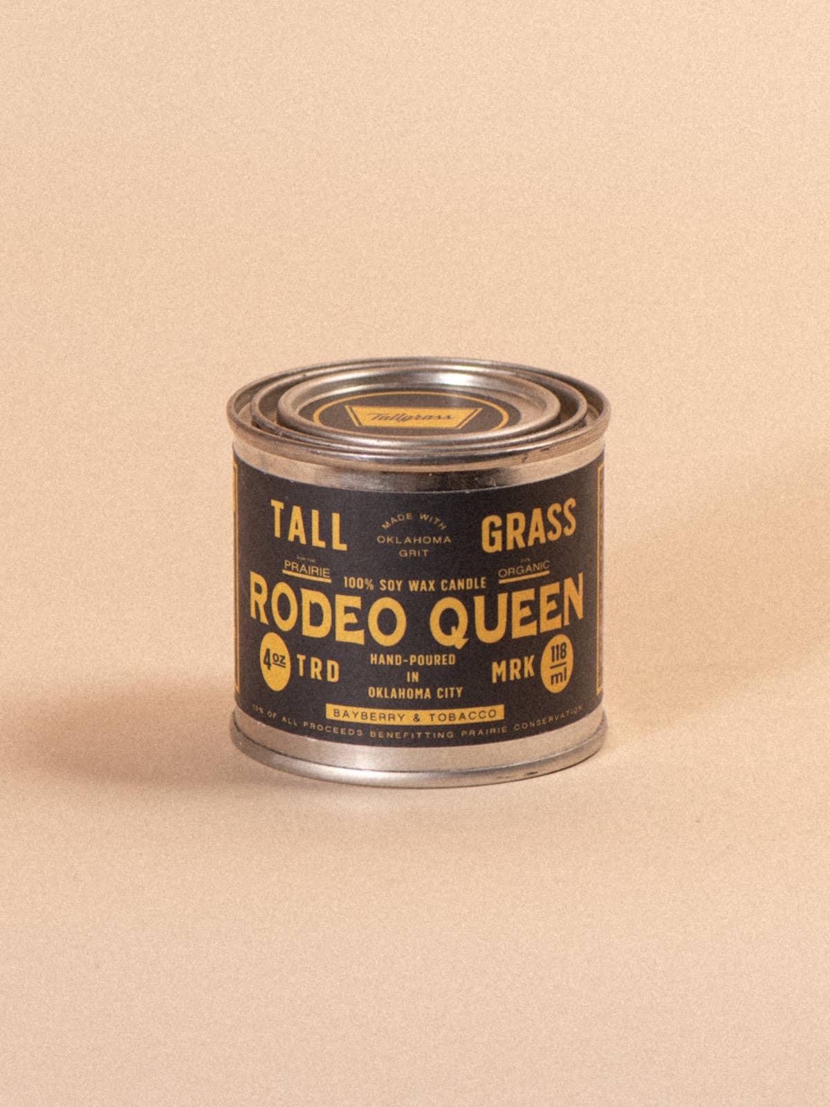 Rodeo Queen: Bayberry + Tobacco Soy Wax Candle: 16 oz