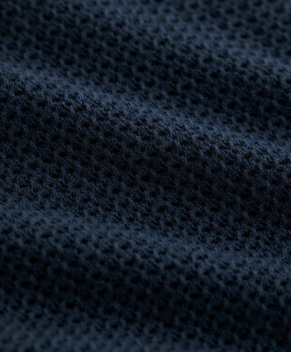 Pact Women's Beachside Linen Crochet Short: French Navy