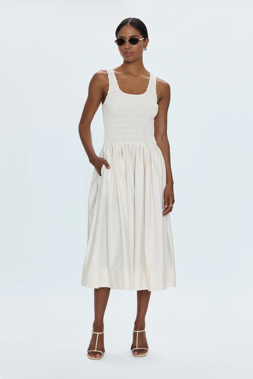 Pistola Alessia Smocked Drop Waist Dress