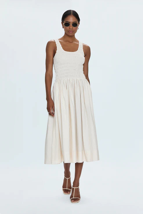 Pistola Alessia Smocked Drop Waist Dress