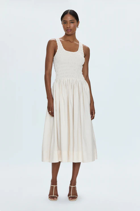 Pistola Alessia Smocked Drop Waist Dress