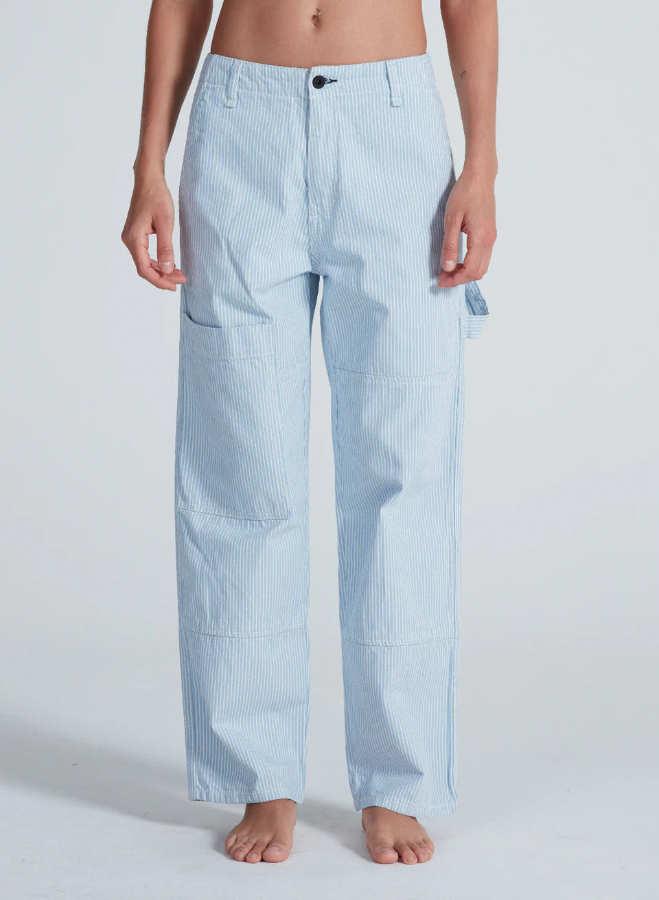 ASKK NY Blue Stripe Carpenter Pants