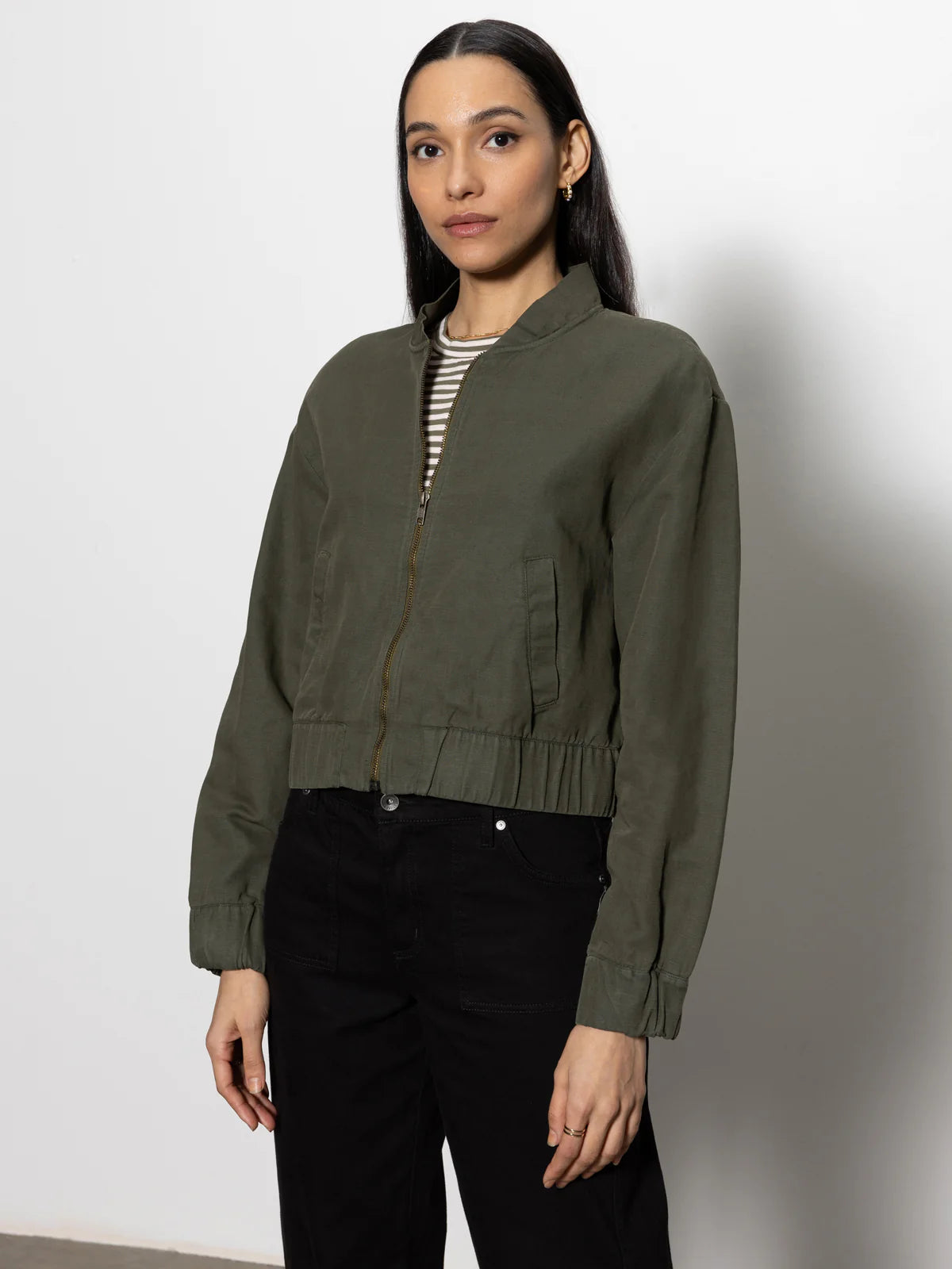 Sanctuary Linen Bomber