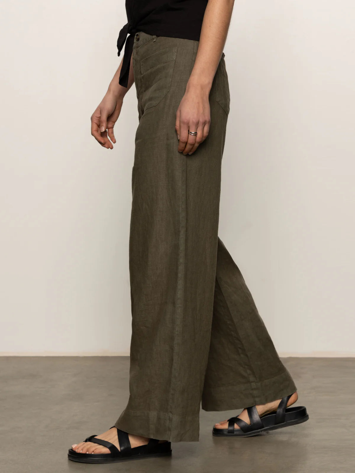Sanctuary The Linen Marine Wide Leg