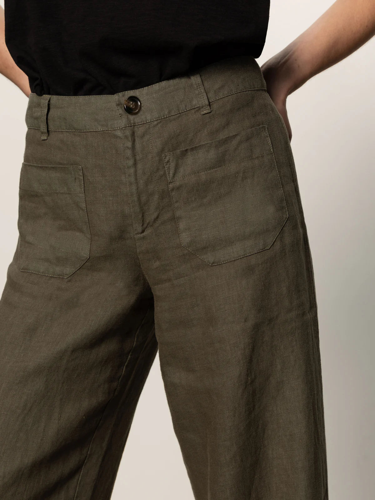 Sanctuary The Linen Marine Wide Leg