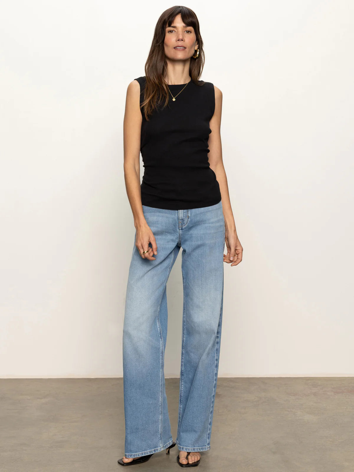 Sanctuary Ribbed Ruched Tank