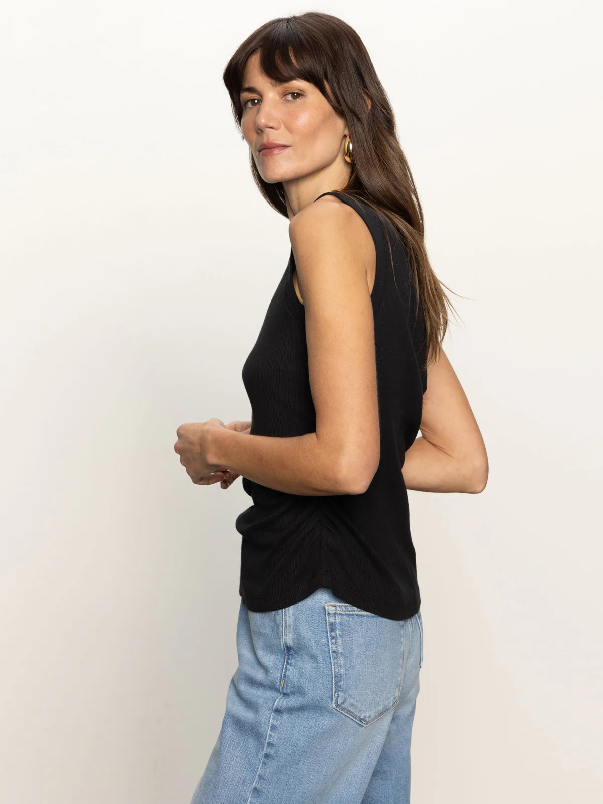 Sanctuary Ribbed Ruched Tank