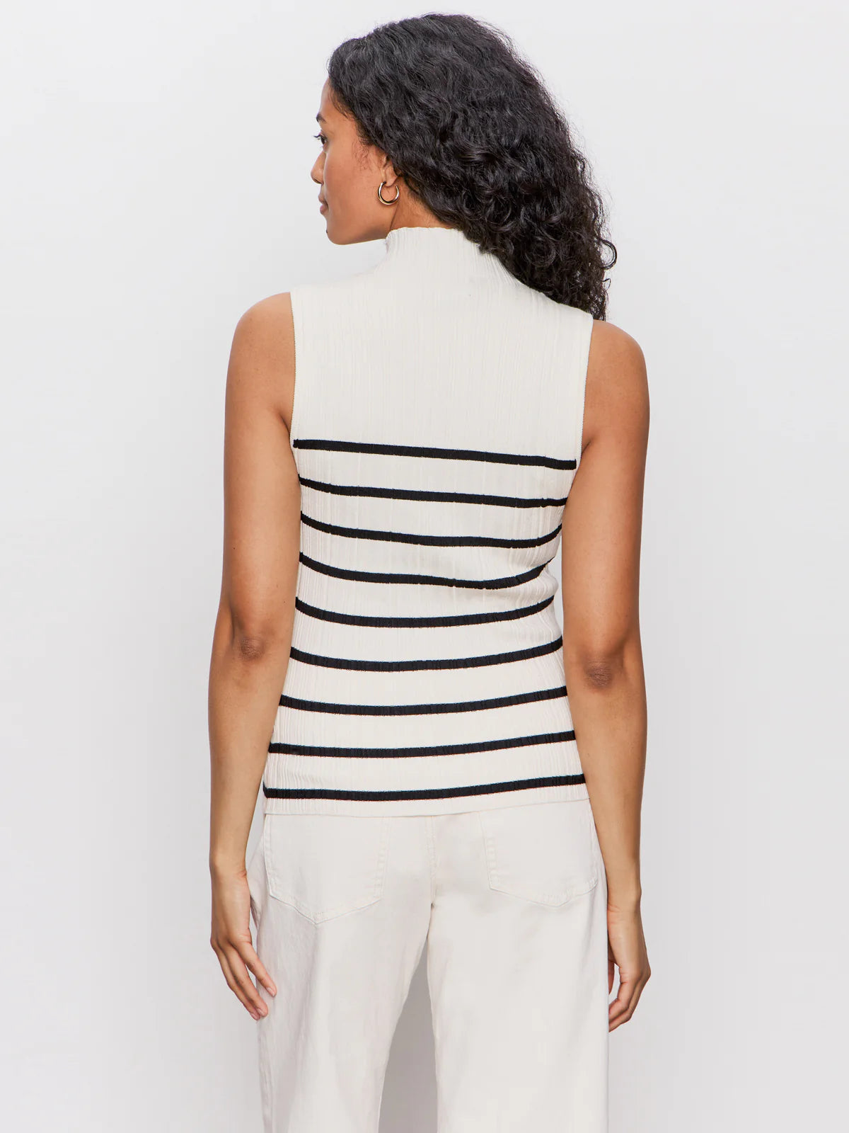 Sanctuary Ribbed Funnel Neck Top