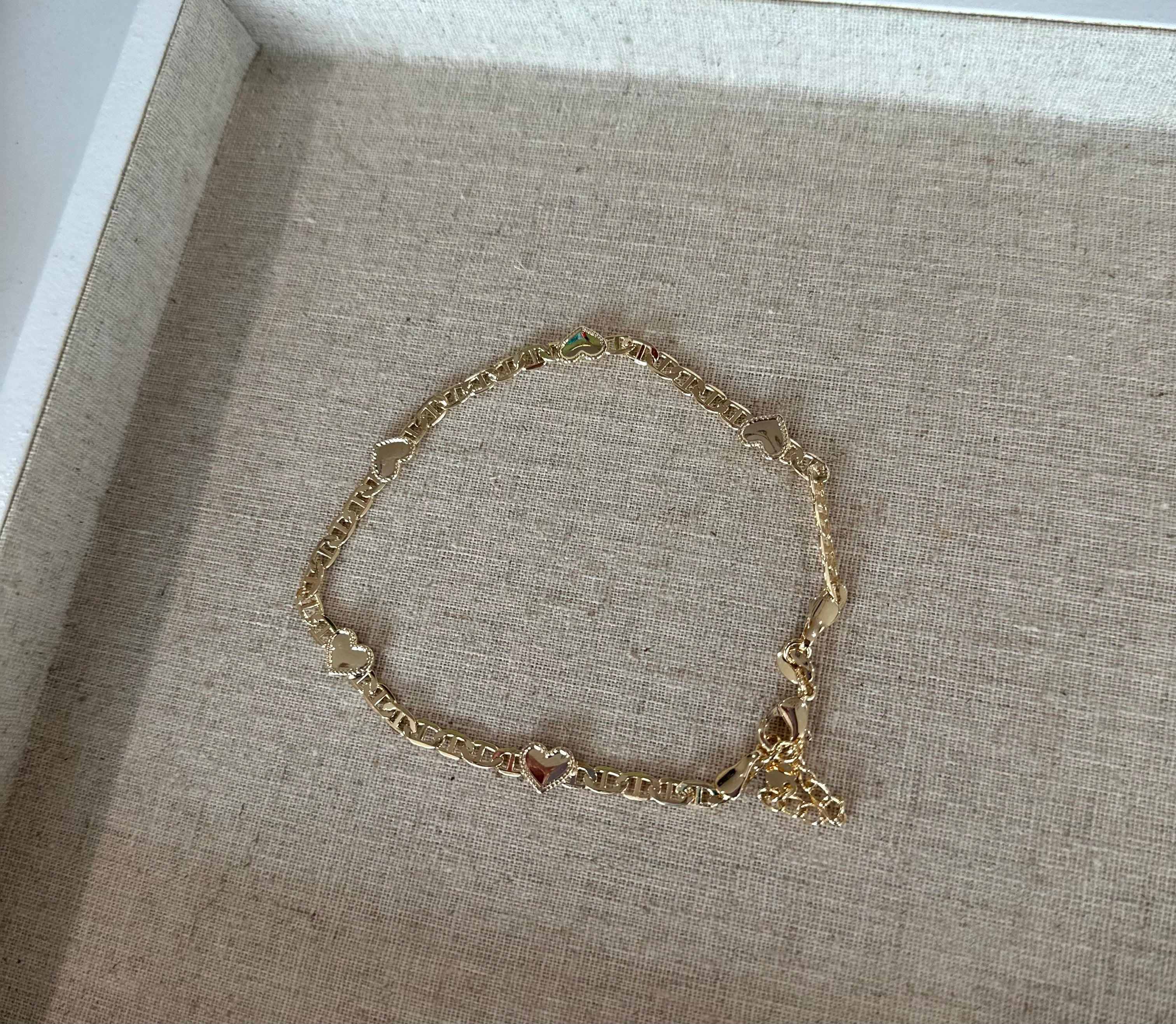 Alexa Leigh Mariner Heart Anklet/Bracelet