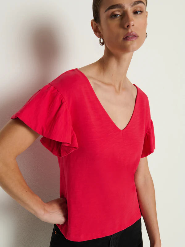 Nation Emmy Flutter Sleeve Tee