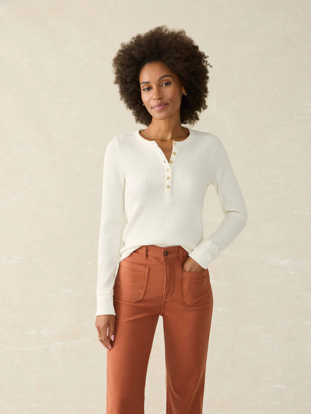 Faherty Legend Apres Waffle Henley