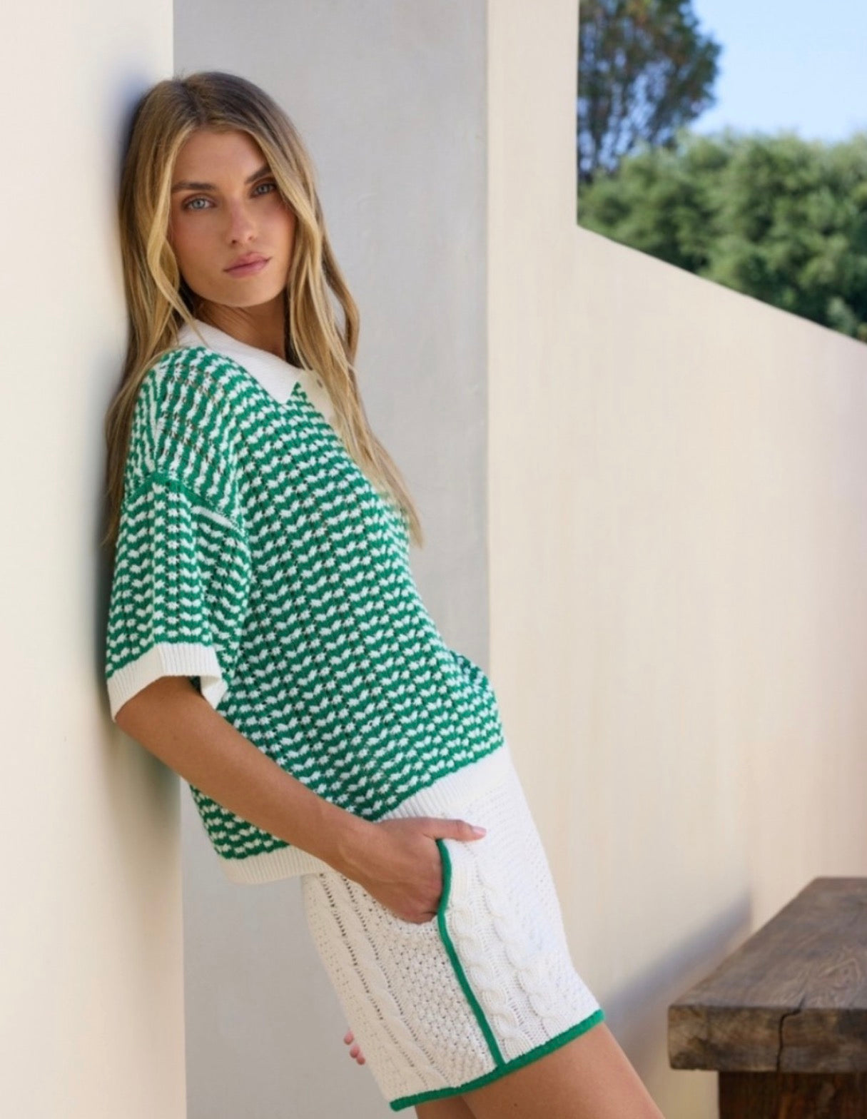 Stitches + Stripes Tinsley Polo Tee