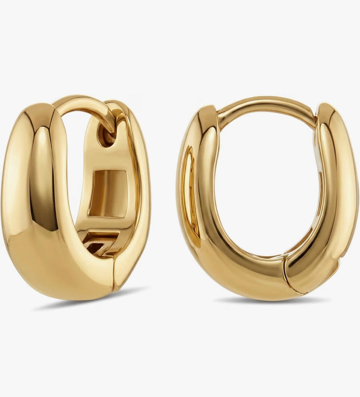 Small Gold Huggie Hoop Earrings