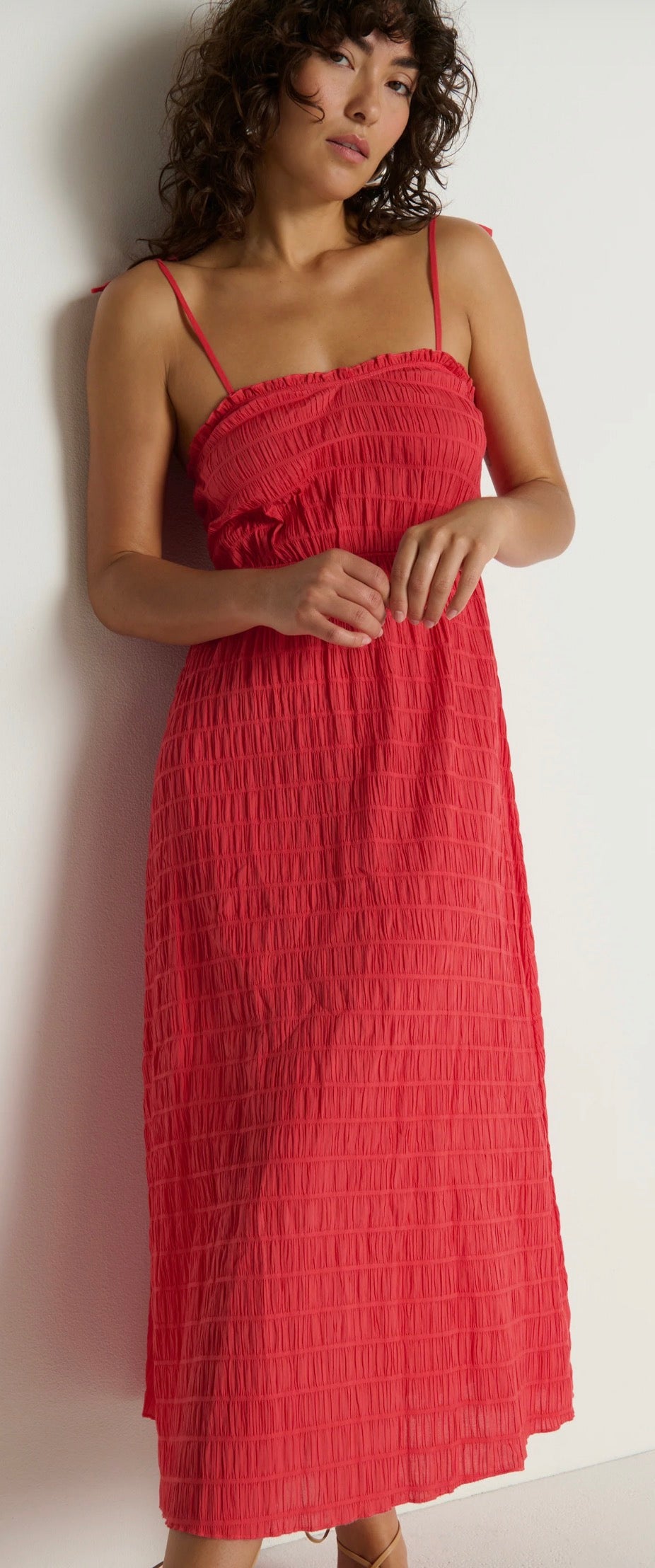 Nation Madeline Tie Midi Dress