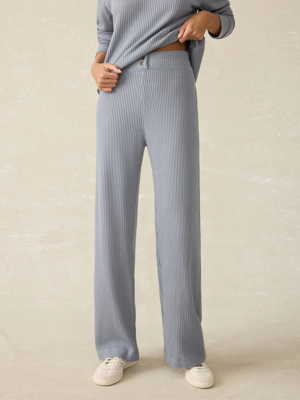 Faherty Legend Waffle Wide Leg Pant