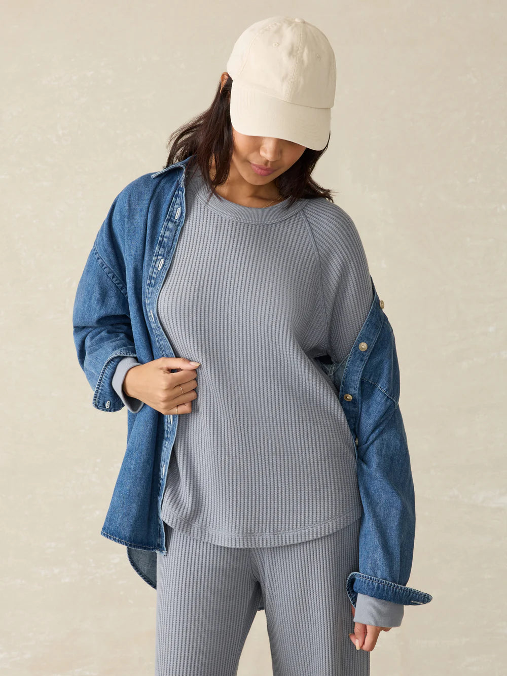Faherty Legend Waffle Layering Crew