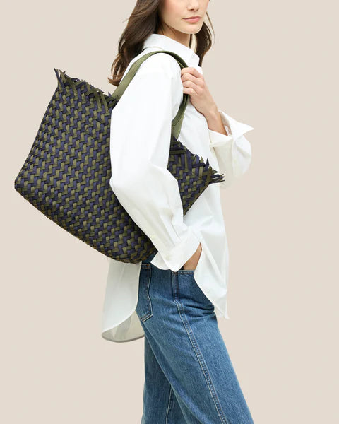 Naghedi Havana Medium Tote Basketweave
