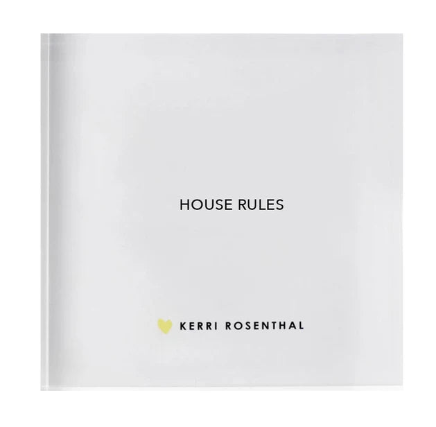 Kerri Rosenthal House Rules Block of Love