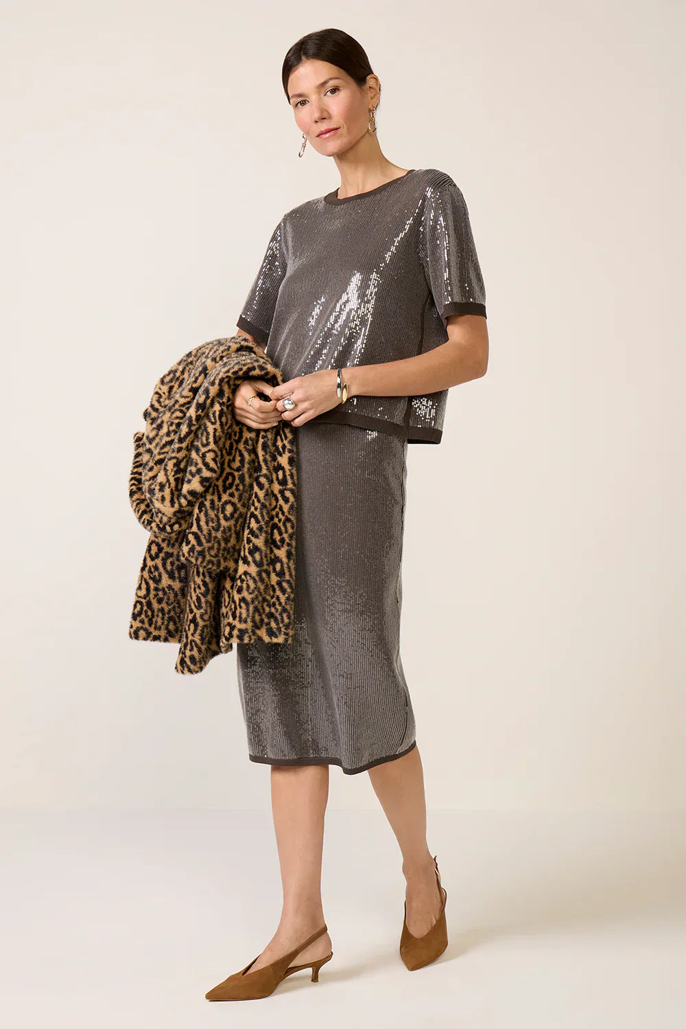 Sanctuary Sparkle Sequin Pencil Skirt