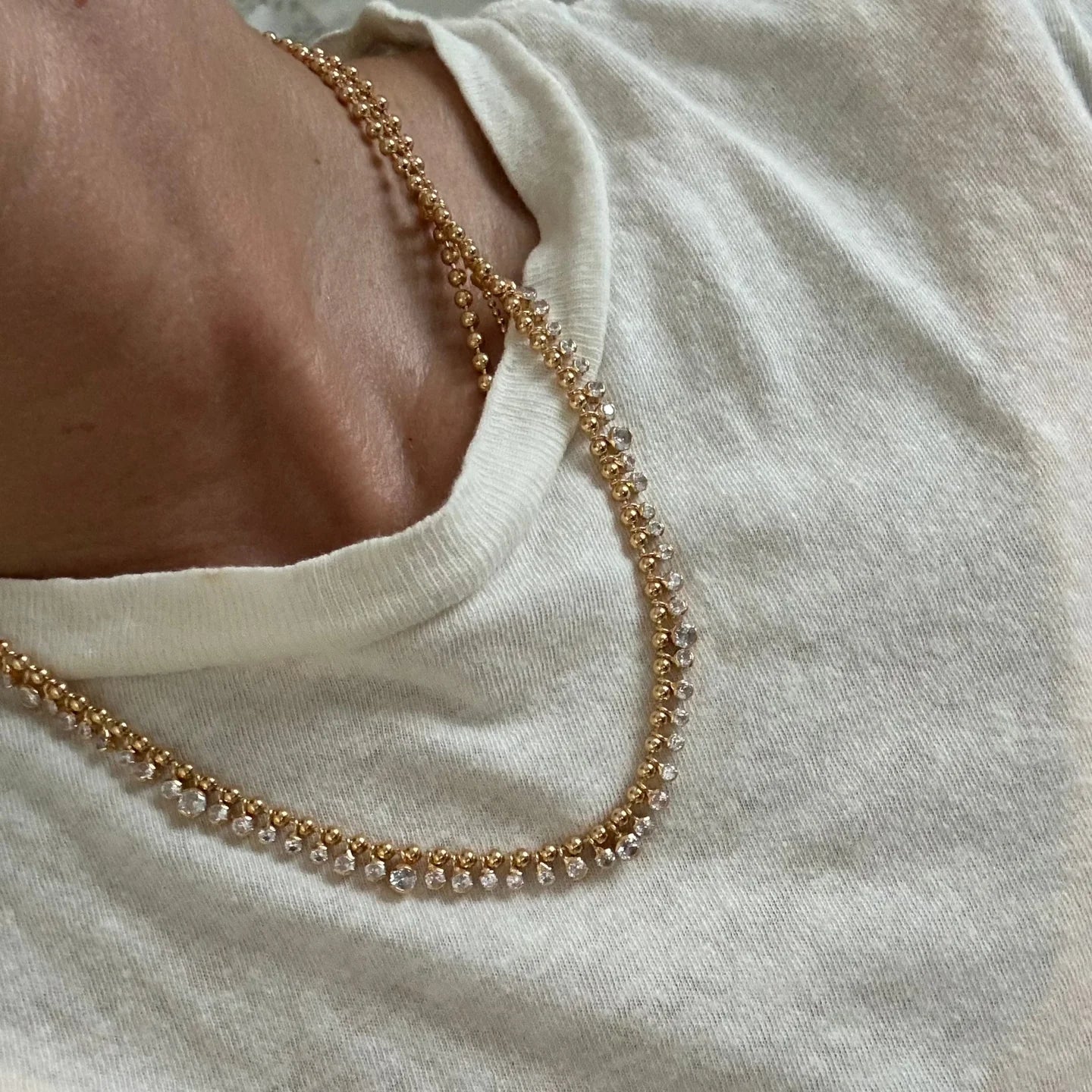 Alexa Leigh Crystal Drop Necklace