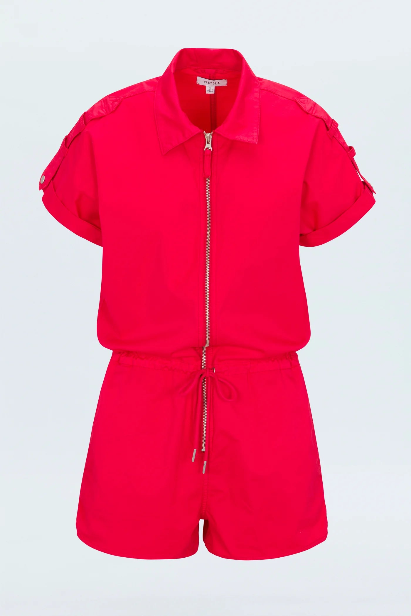 Pistola Meg Short Sleeve Zip Front Romper