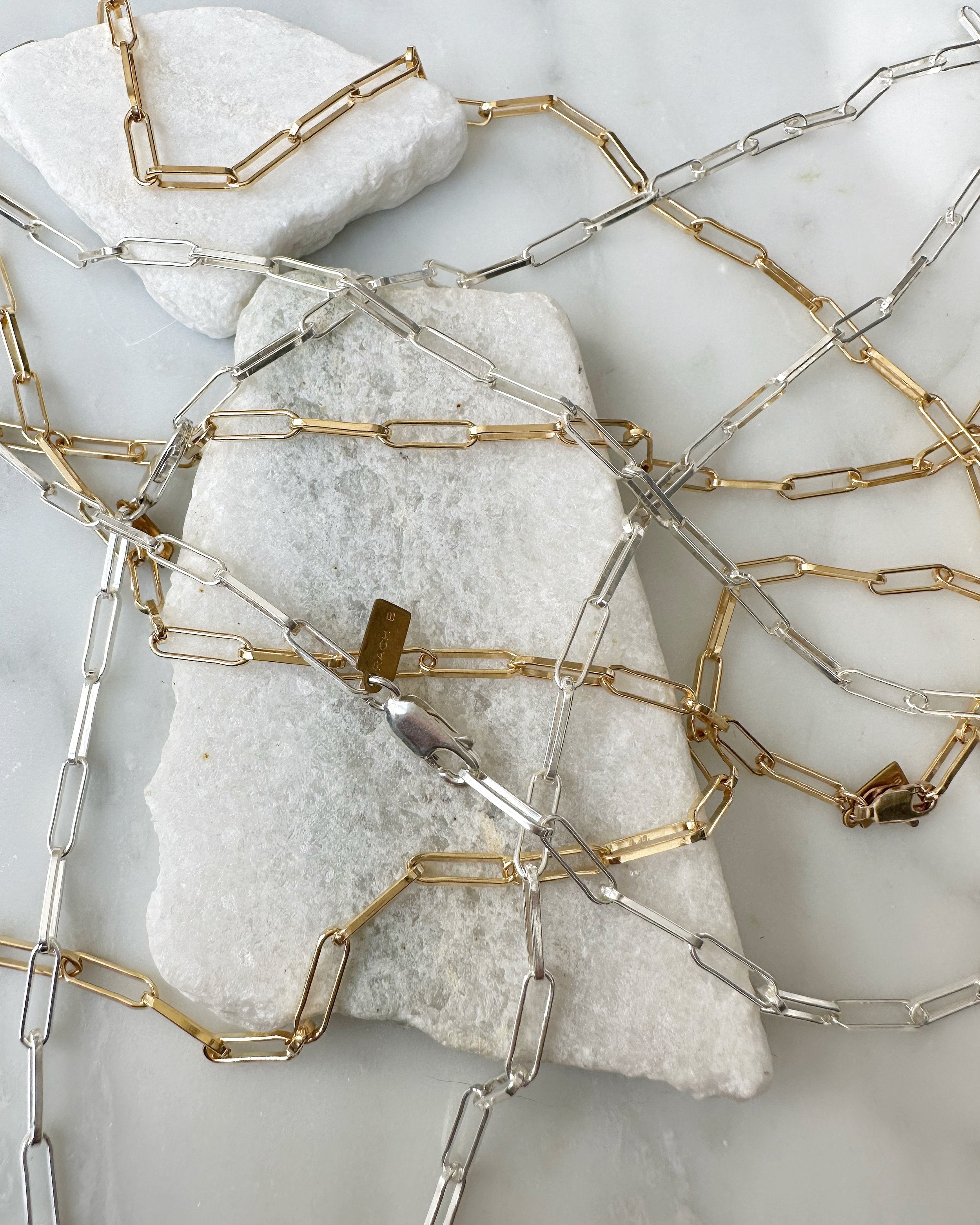 Rach B Medium Sturdy Paperclip Chain Necklace