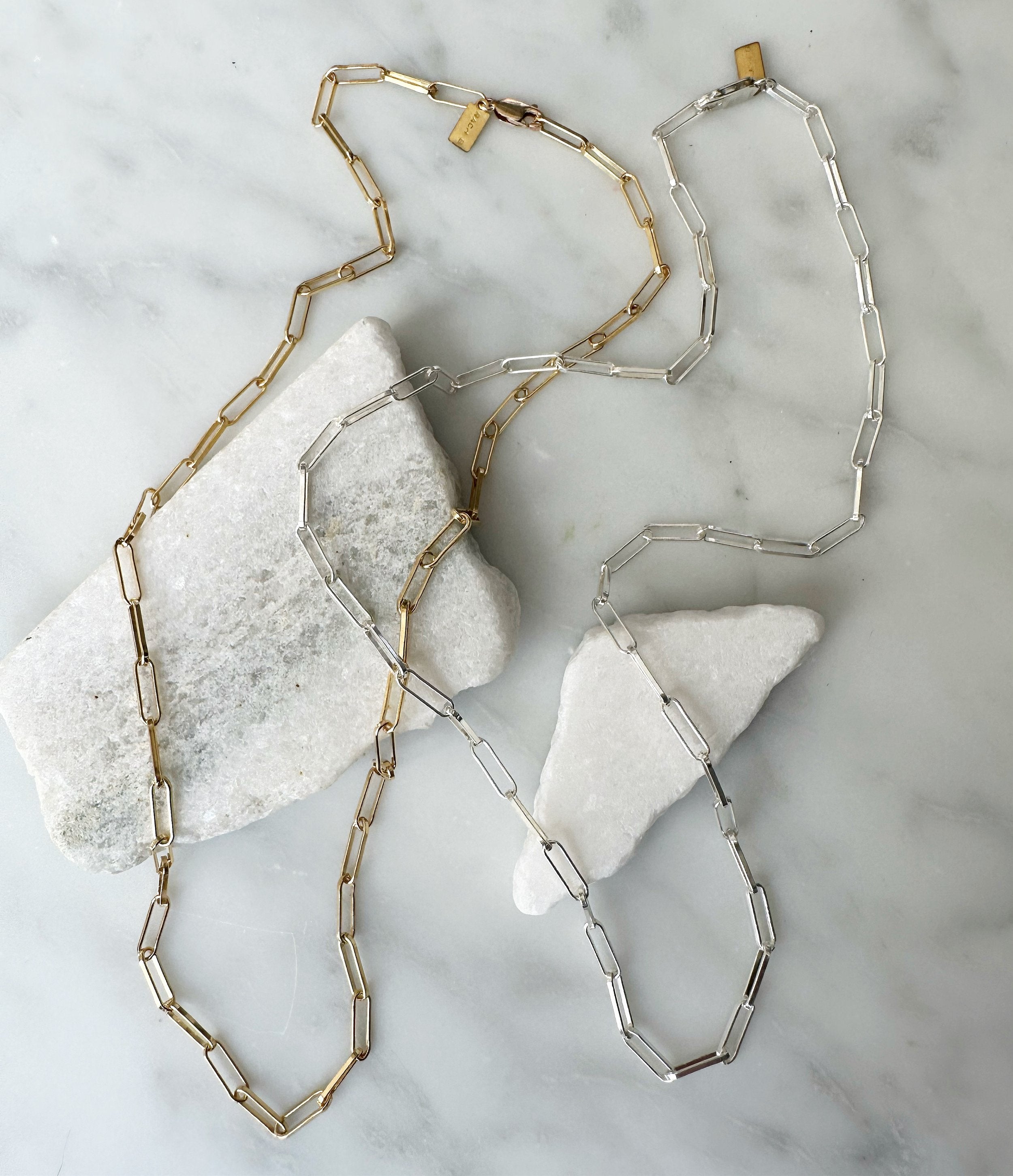 Rach B Medium Sturdy Paperclip Chain Necklace