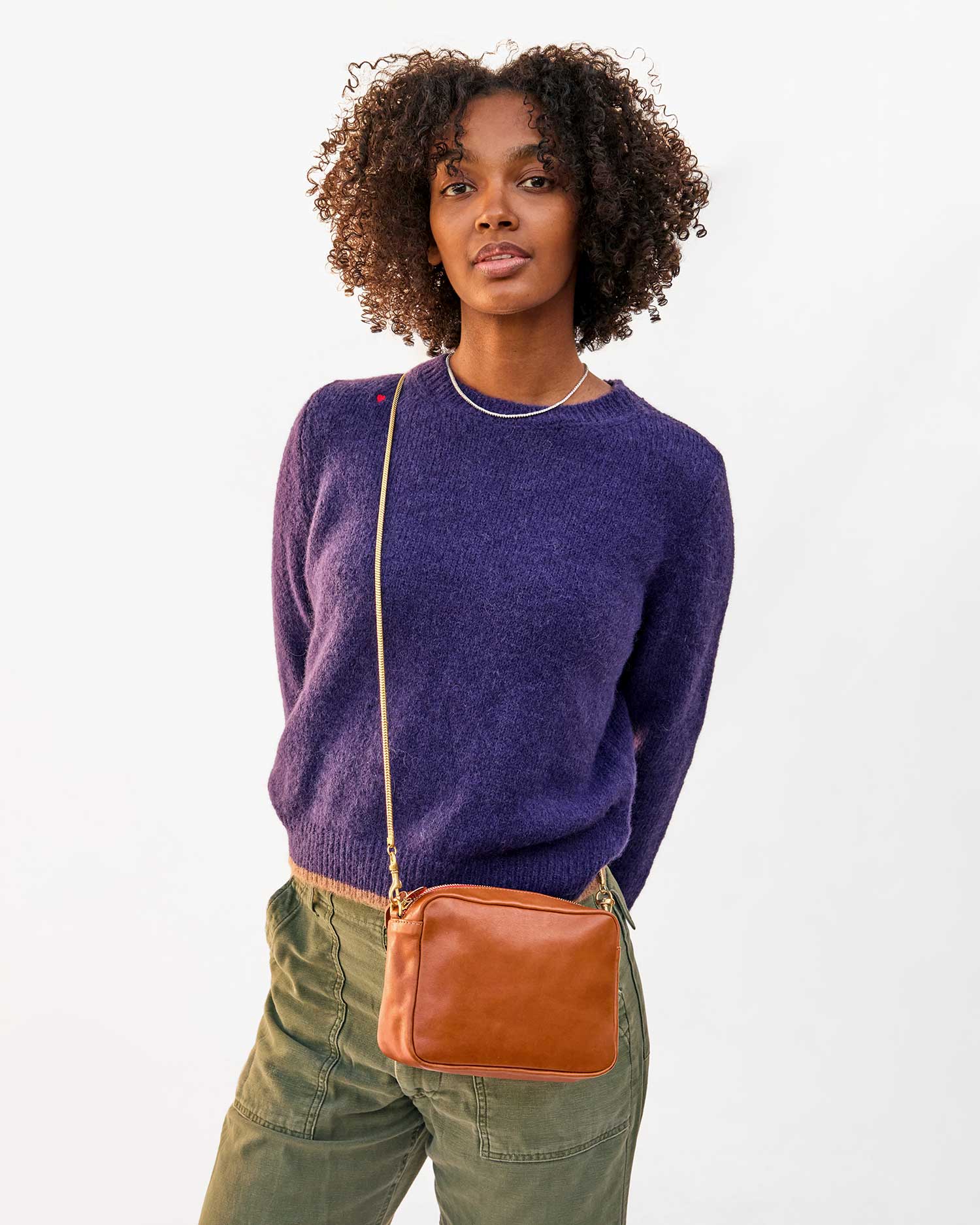 Clare V Crossbody Strap - Snake Chain