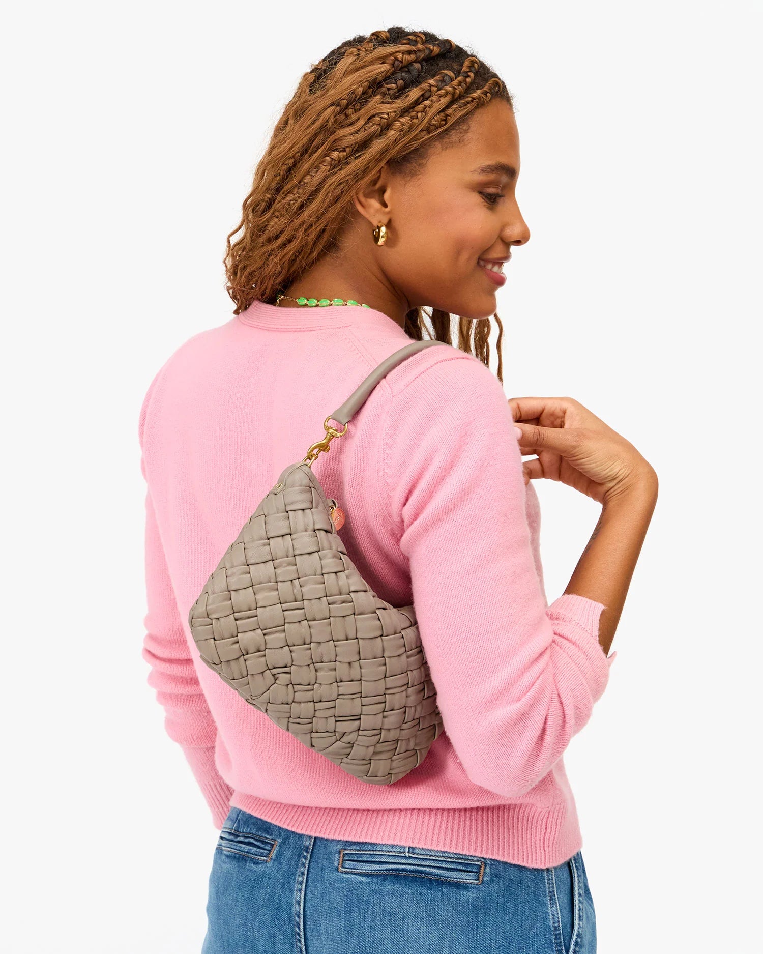 Clare V Petit Moyen Messenger - Puffy Woven