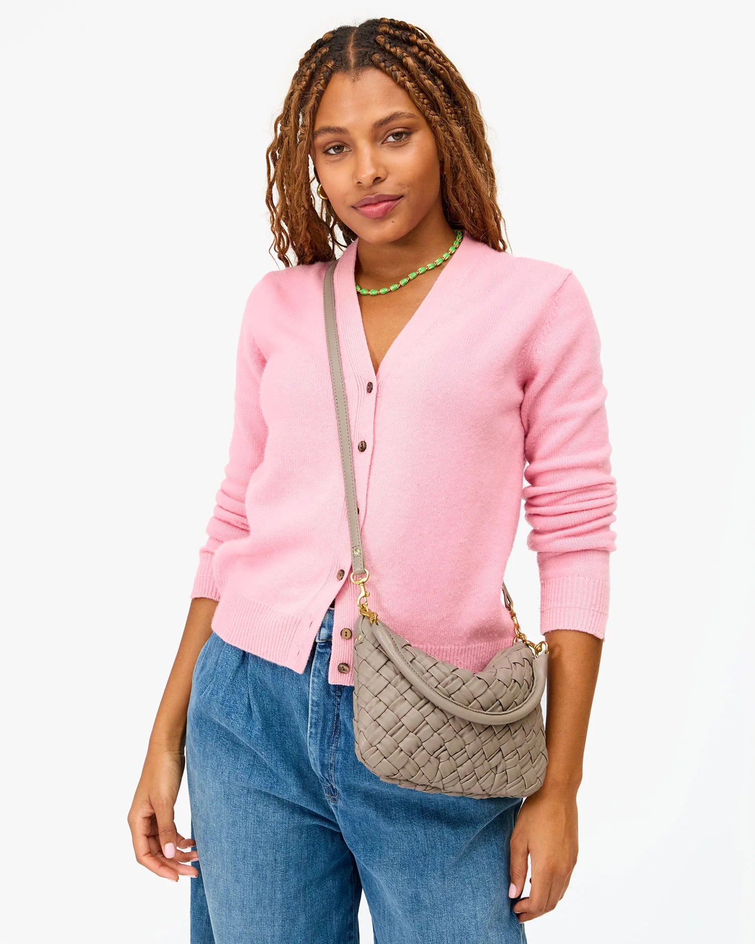 Clare V Petit Moyen Messenger - Puffy Woven