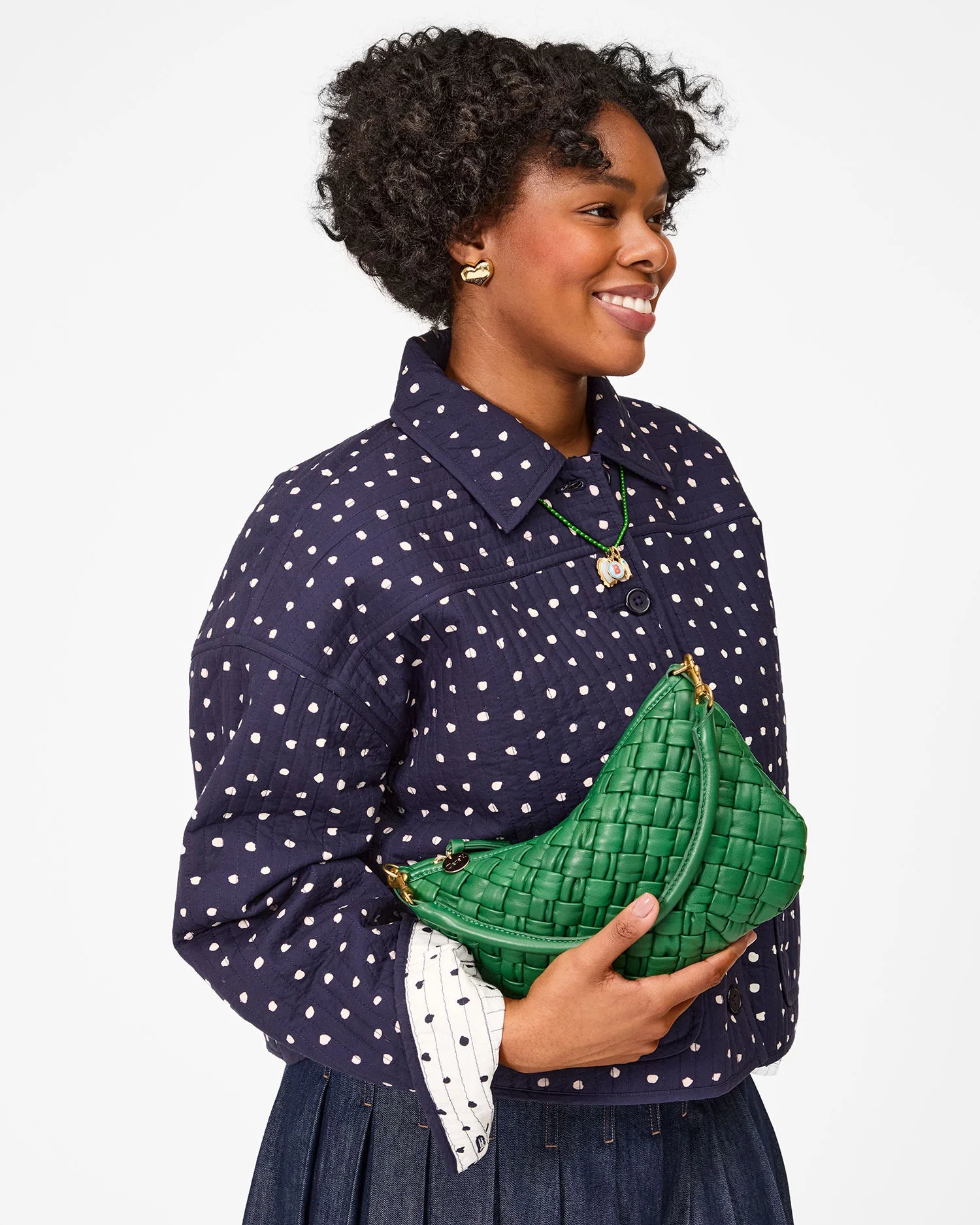 Clare V Petit Moyen Messenger - Puffy Woven