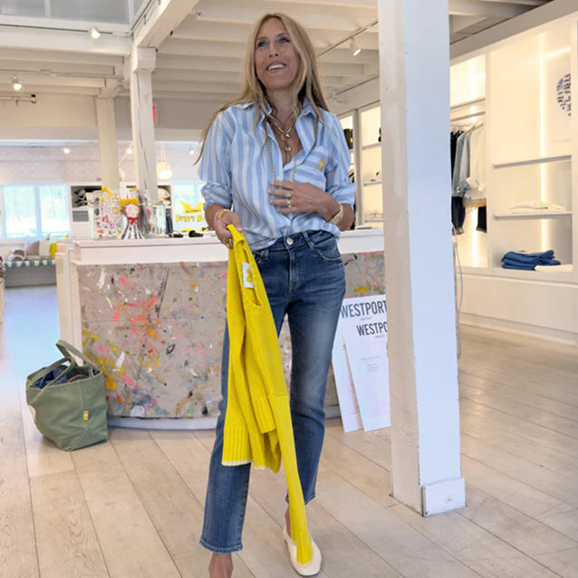 Kerri Rosenthal Mia Stripe Positano Shirt