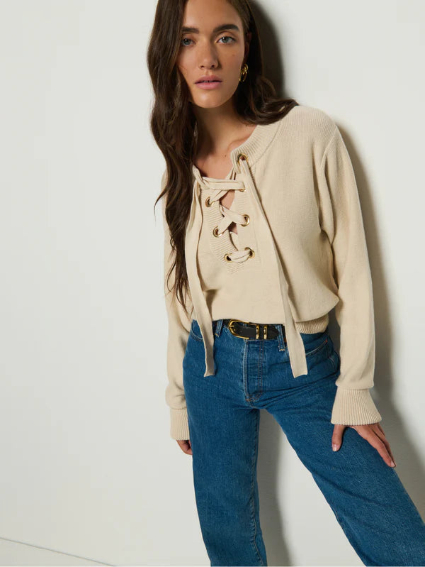 Nation Rory Sweater Parchment