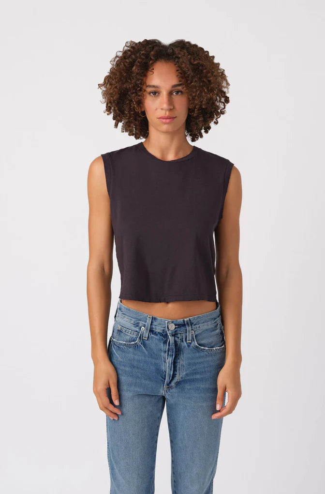 AMO Denim Sleeveless Babe Tee