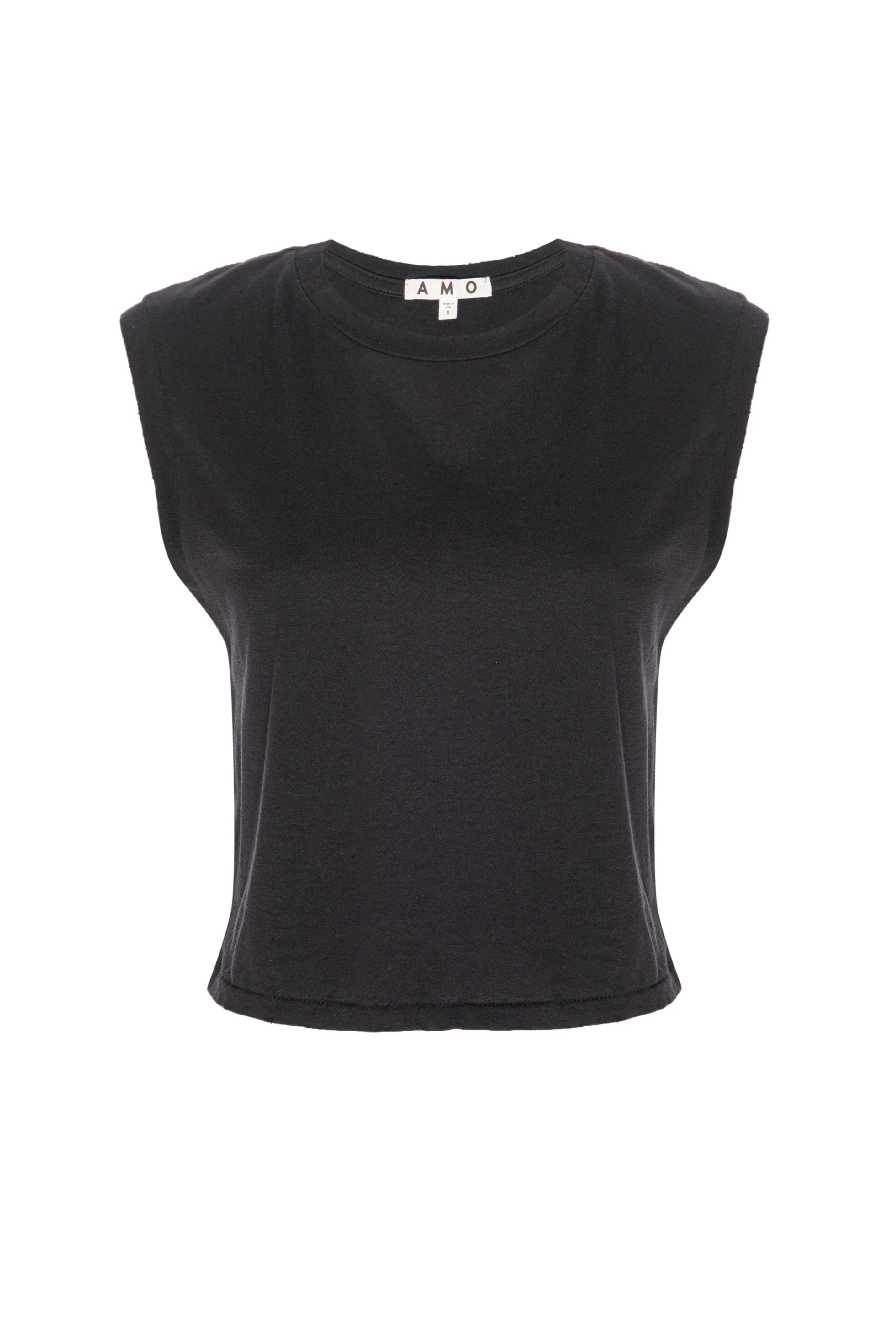 AMO Denim Sleeveless Babe Tee