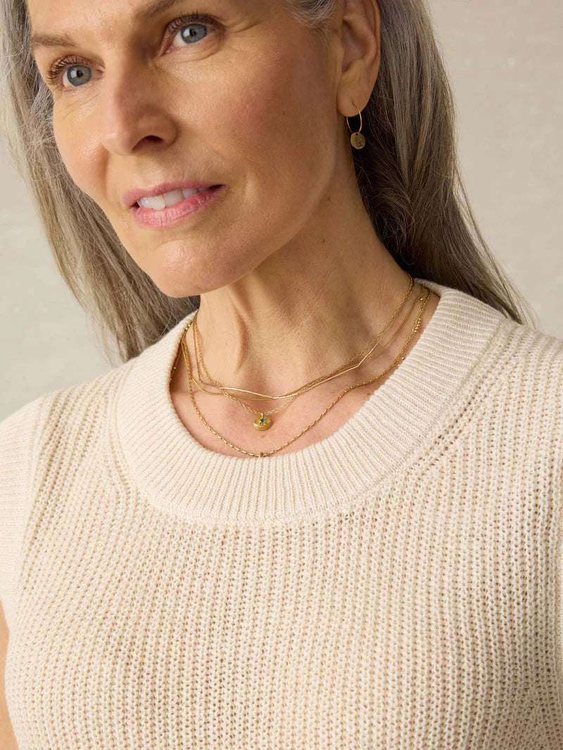 Faherty Miramar Linen Sweater Tank