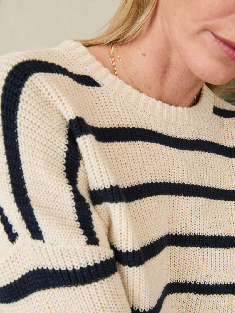 Faherty Miramar Linen Crew