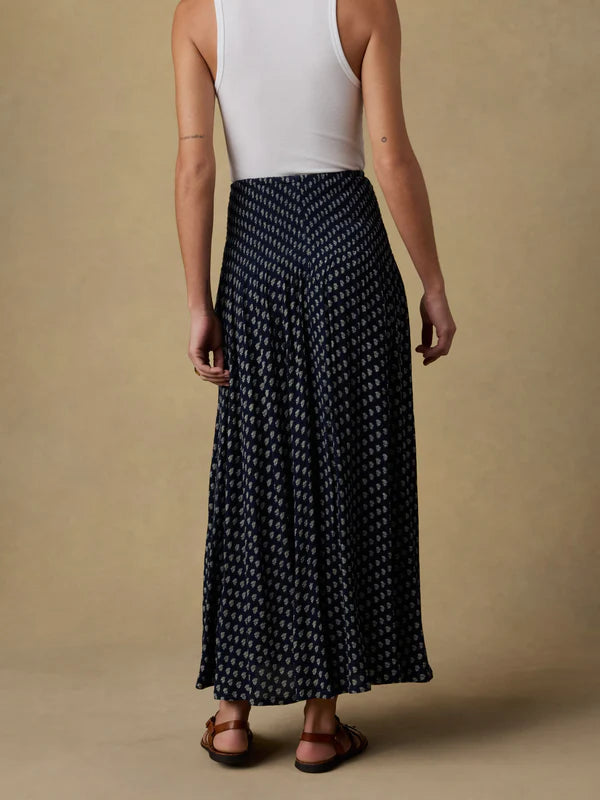 Faherty Sophia Smocked Skirt