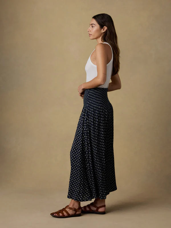 Faherty Sophia Smocked Skirt