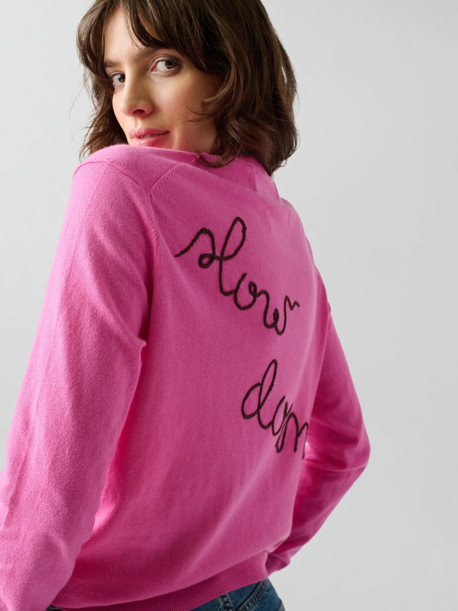 Lingua Franca Hurry Up/Slow Down Crewneck