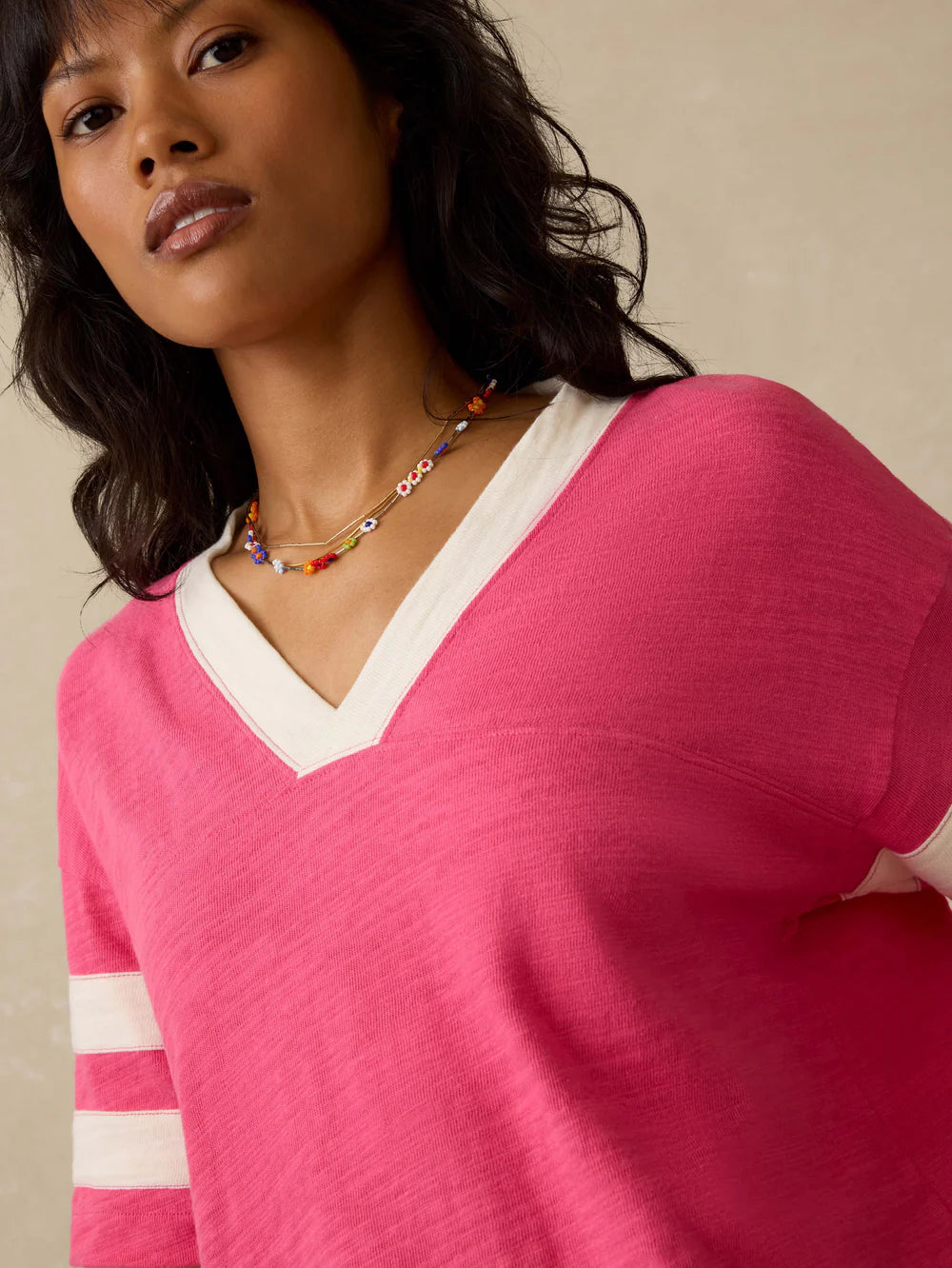 Faherty Sunwashed Slub Varsity Tee