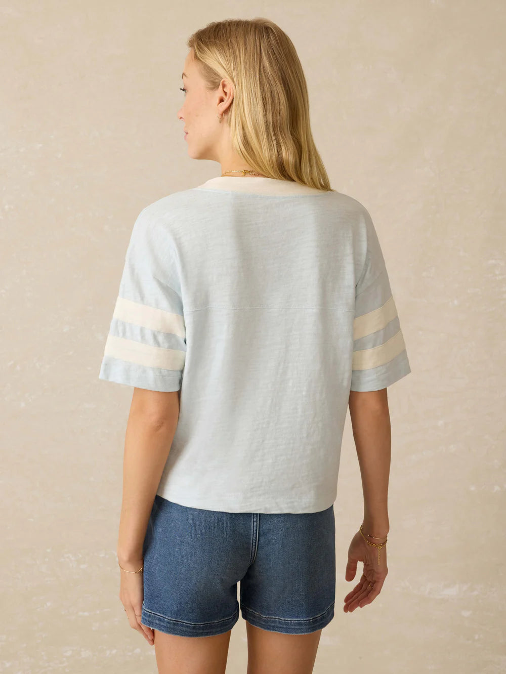 Faherty Sunwashed Slub Varsity Tee